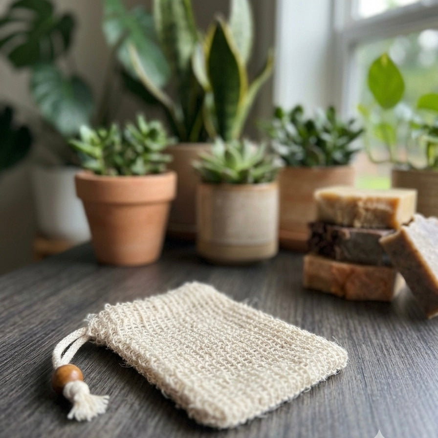Sisal Soap Pouch